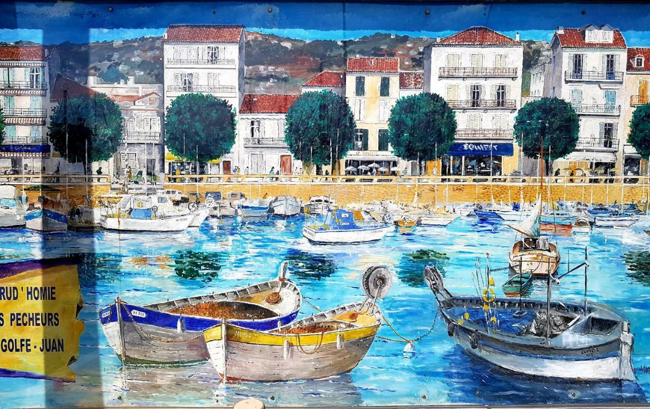 T2 Coquet Proche Plages, Port Et Centre Ville Golfe-Juan Exteriör bild